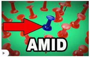 Amid  - In the middle of or during something.