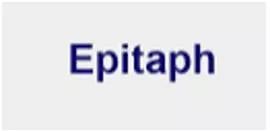 Epitaph meaning