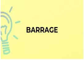 Barrage meaning