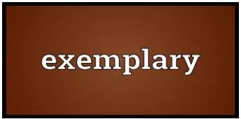 Exemplary meaning