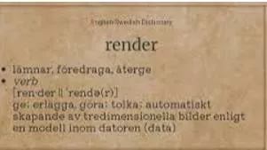Render meaning