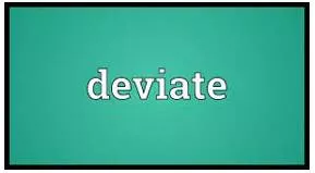 Deviate meaning