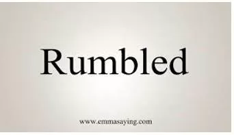 Rumbled - to make a long deep sound or series of sounds