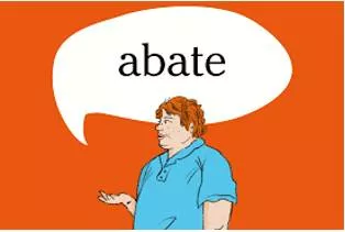 Abated meaning