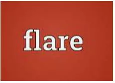 Flares - To suddenly start or become much stronger