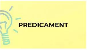 Predicament meaning