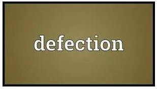 Defections - the act of leaving a political party, country, etc. to join another that is considered to be an enemy