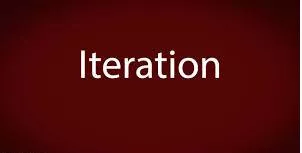 Iteration  - the process of repeating a mathematical or computing process or set of instructions again and again, each time applying it to the result of the previous stage