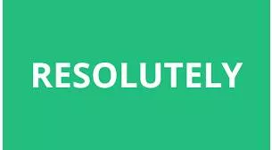Resolutely meaning