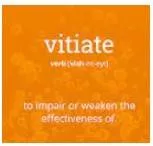 Vitiate meaning