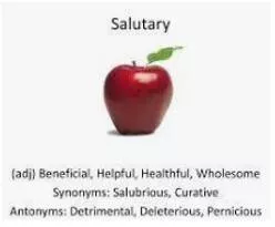 Salutary meaning