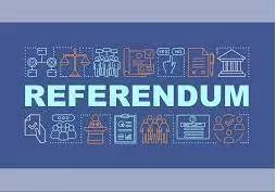 Referendum - an occasion when all the people of a country can vote on an important issue