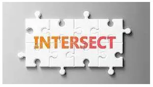 Intersecting  - To meet or cross each other.