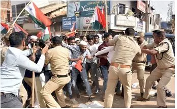 Violent front  on the popular front of india