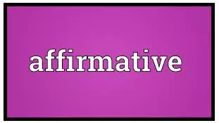 Affirmative meaning