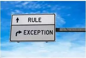 Exception meaning