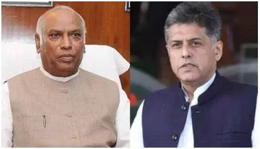 Mallikarjun kharge is a safe pair of hands for congress  manish tewari