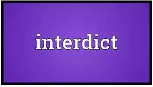 Interdict meaning