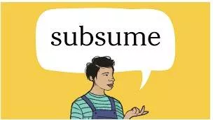 Subsume meaning
