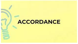 Accordance meaning