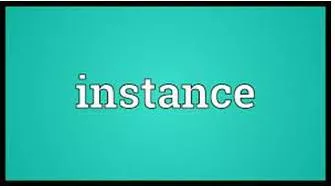Instance meaning