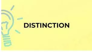 Distinction meaning