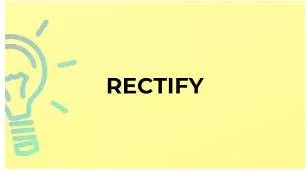 Rectify meaning