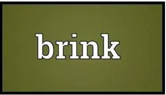 Brink meaning