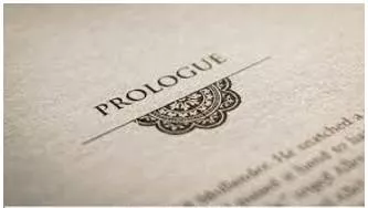 Prologue meaning