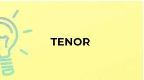 Tenor meaning