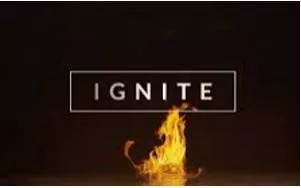 Ignites - To start to burn.
