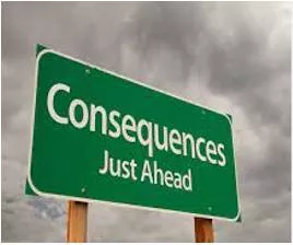 Consequences  - The results or effects of something.