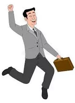 Gleefully  - In a happy way because of something good you have done or something bad that has happened to somebody else