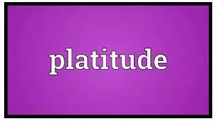 Platitude meaning