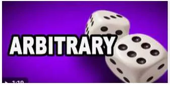 Arbitrary meaning