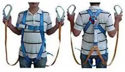 Harness - Set of straps for fastening something.