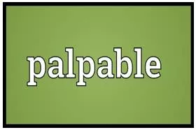 Palpable meaning