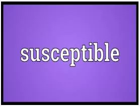 Susceptible meaning