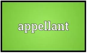Appellant meaning