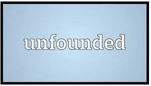 Unfounded meaning