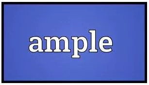 Ample meaning