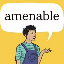 Amenable  - Easy to control.