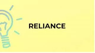 Reliance  - The state of needing somebody/something in order to survive, be successful, etc.