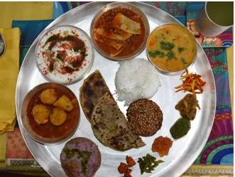 The common indian and her home cooked food