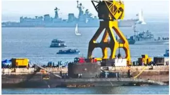 Indian submarine sent for major refit stuck in sanctions hit russia