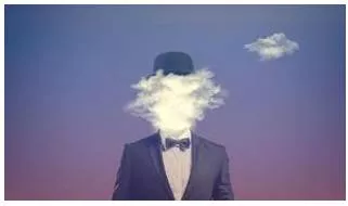 Clouded - To become or make something difficult to see through