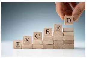 Exceeds - To be more than a particular number or amount.