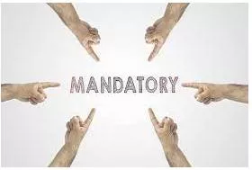 Mandatory - Compulsory.
