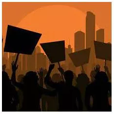 Protest - A statement or action expressing disapproval of or objection to something.