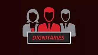 Dignitaries - A person considered to be important because of high rank or office.